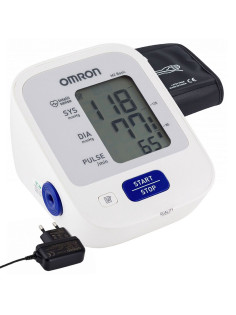 Тонометр (МЕД РегУд) OMRON M2 (HEM-7121-ALRU) манжета 22-42 см, автоматический, на плечо, блок питания