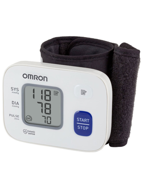 Тонометр (МЕД РегУд) OMRON RS2 (HEM-6121-RU), манжета 13,5-21,5 см, автоматический, на запястье, питание 2хААА