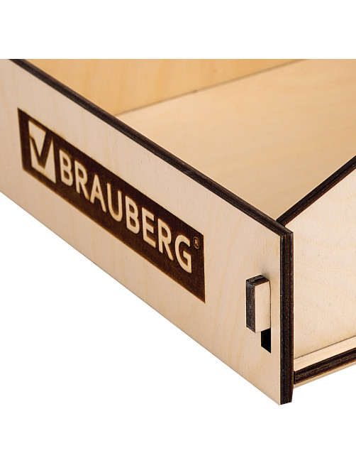 Деревянная подставка под тетради B5 и A4, BRAUBERG, 37х24х23 см, 505919