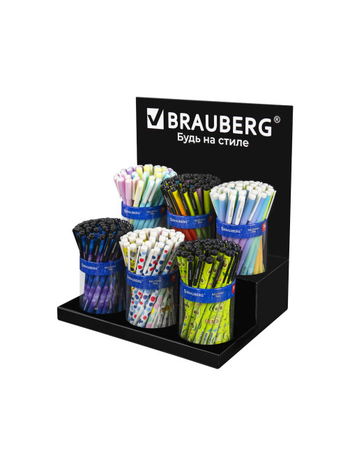 Подставка под ручки и карандаши в тубах BRAUBERG, металл, 6 отделений, 32x30x21 см, 505913