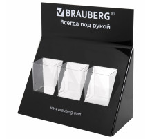 Подставка под письменные принадлежности BRAUBERG, 3 отделения, 34х35х14см, 505922