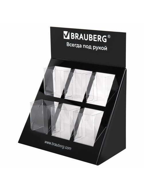 Подставка под письменные принадлежности BRAUBERG, 6 отделений, 39х35х17 см, 505921