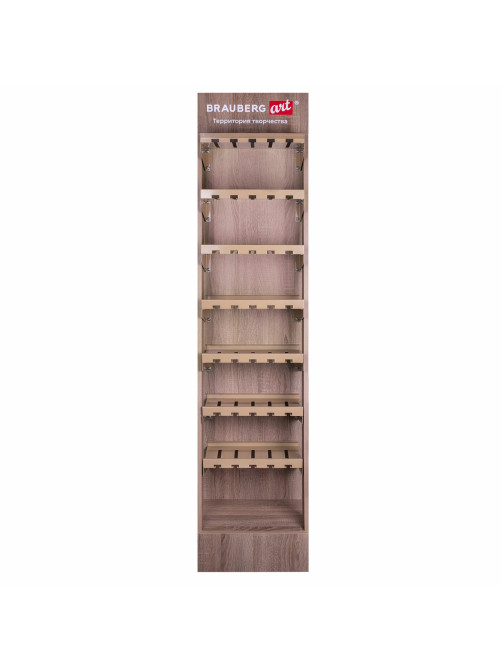 Стойка под масляные краски напольная BRAUBERG ART, дерево, 178х40х30 см, 505915