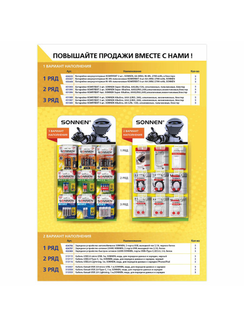 Дисплей для размещения товара настольный SONNEN, 65x35x21 см, 9 крючков, металл, 504996