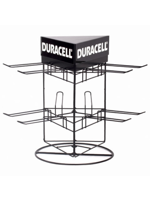 Дисплей для размещения товара настольный поворотный DURACELL, 2х2х3 крючка, 70000269