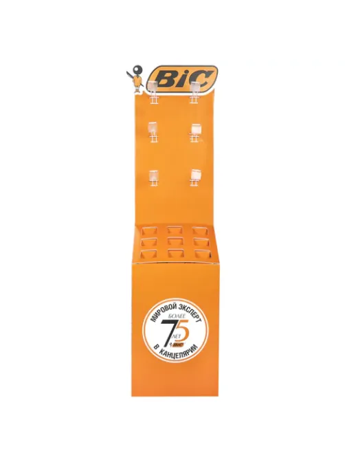 Стойка напольная для размещения товара BIC, 180х40х40 см, 9 отделений, 6 крючков, БЕЗ НАПОЛНЕНИЯ, 504158