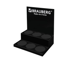 Подставка под ручки и карандаши в тубах BRAUBERG, металл, 6 отделений, 32x30x21 см, 505913
