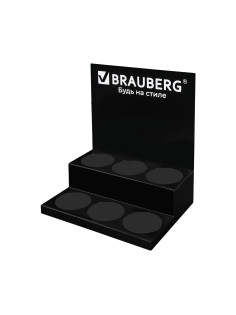 Подставка под ручки и карандаши в тубах BRAUBERG, металл, 6 отделений, 32x30x21 см, 505913