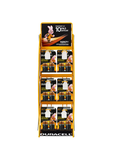 Дисплей для размещения товара настольный DURACELL, 2х3 крючка, 70000267