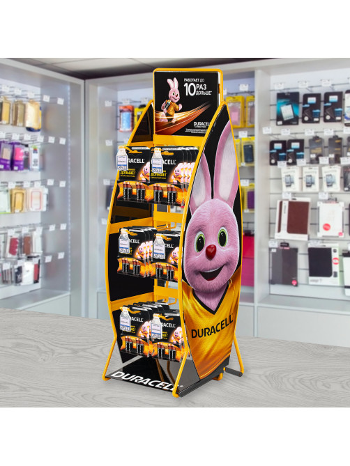 Дисплей для размещения товара настольный DURACELL, 2х3 крючка, 70000267