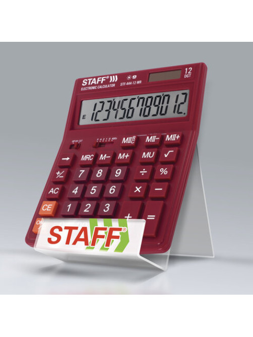 Подставка для калькуляторов STAFF рекламная 90 мм, 504881