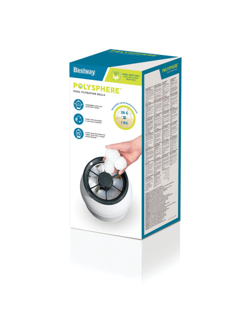 Наполнитель Polysphere для песчаных фильтров (эквивалент 18 кг песка), BESTWAY, 58475
