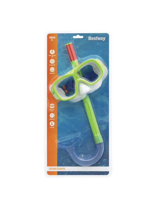 Комплект для плавания маска + трубка, от 7 лет, АССОРТИ, BESTWAY, 24035