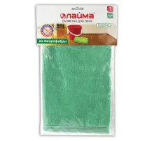 Тряпка для мытья пола из микрофибры, СУПЕР ПЛОТНАЯ, 70х80 см, зелёная, 300 г/м2, LAIMA, 603931