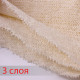 Тряпка для пола 60х80 см, трехслойная, нитепрошивная (НЕТКОЛ), 360 г/м2, светлая, 100% хлопок, LAIMA, 606632