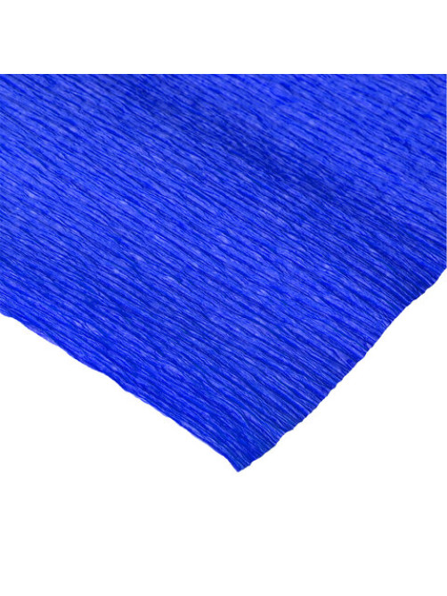Бумага гофрированная/креповая, 32 г/м2, 50х250 см, синяя, в рулоне, BRAUBERG, 126535