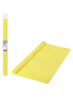 Бумага гофрированная/креповая, 32 г/м2, 50х250 см, желтая, в рулоне, BRAUBERG, 126529