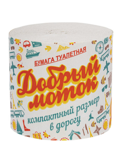 Бумага туалетная бытовая, 25 м, без втулки (супер-эконом), М-20