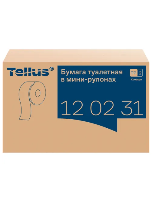 Бумага туалетная 170 метров, Tellus/TORK (Система T2) ADVANCED, КОМПЛЕКТ 12 рулонов, 2-слойная, белая, 120231