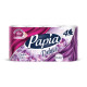 Бумага туалетная быт., спайка 8 шт., 4-слойная (8х16,5м), PAPIA DELUXE, аромат Dolce Vita, 5080749
