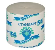 Бумага туалетная бытовая, 54 м, ОСТРОВСКАЯ, без втулки (эконом)