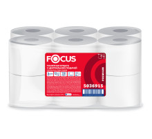Бумага туалетная с центральной вытяжкой 120 м, FOCUS (T8) Premium, 2-слойная, белый, КОМПЛЕКТ 12 рулонов, 5036915