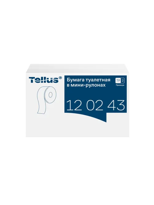 Бумага туалетная 170 метров, Tellus/TORK (Система T2) PREMIUM, КОМПЛЕКТ 12 рулонов, 2-слойная, белая, 120243