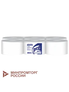 Бумага туалетная 215 м с центральной вытяжкой PROtissue (T8) PREMIUM, 2-слойная, белая, КОМПЛЕКТ 6 шт., С352
