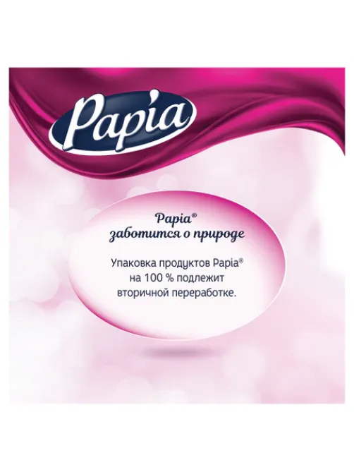 Бумага туалетная быт., спайка 8 шт., 3-слойная (8х16,5 м), PAPIA, аромат 