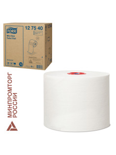 Бумага туалетная 135 м, Tellus/TORK (Система Т6) UNIVERSAL, КОМПЛЕКТ 27 рулонов, белая, 127540/127541
