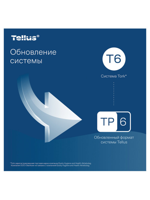 Бумага туалетная 90 м, Tellus/TORK (Система Т6) PREMIUM, КОМПЛЕКТ 27 рулонов, 2-слойная, белая, 127520/127521
