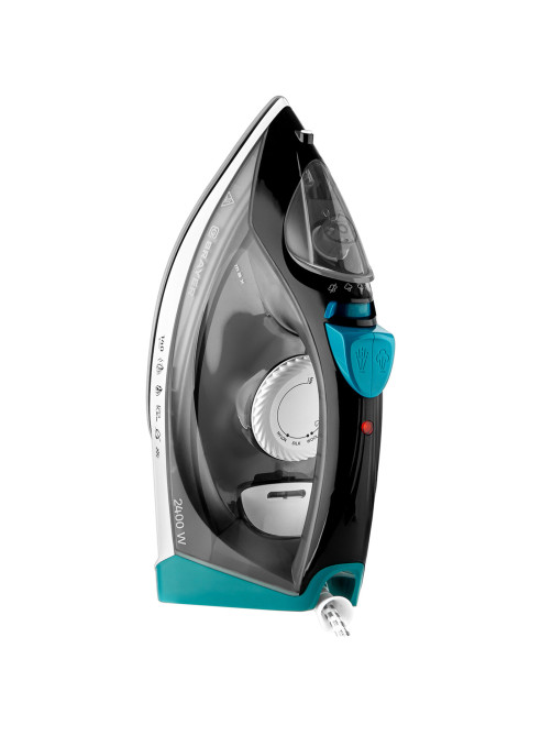 Утюг BRAYER BR4008, 2400 Вт, керамическое покрытие, автоотключение, самоочистка, антикапля, серый
