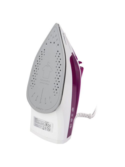 Утюг SCARLETT SC-SI30K25, 2200 Вт, керамическое покрытие, антинакипь, самоочистка, розовый