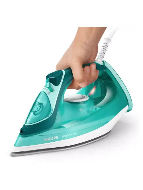 Утюг PHILIPS DST3030/70, 2400 Вт, керамическое покрытие, самоочистка, антикапля, автоотключение, бирюзовый