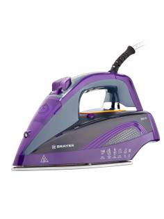 Утюг BRAYER BR4001, OneTemp, 2600 Вт, керамическое покрытие, самоочистка, антикапля, автоотключение, антинакипь