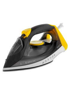 Утюг BRAYER BR4003GY, 2400 Вт, керамическое покрытие, самоочистка, антикапля, антинакипь, автоотключение, серый