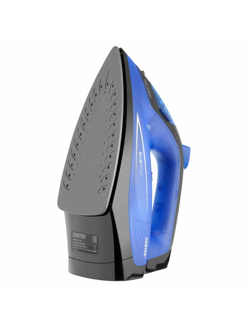 Утюг CENTEK CT-2360, 1600 Вт, антипригарное покрытие, антикапля, антинакипь, синий, CT-2360 BLUE
