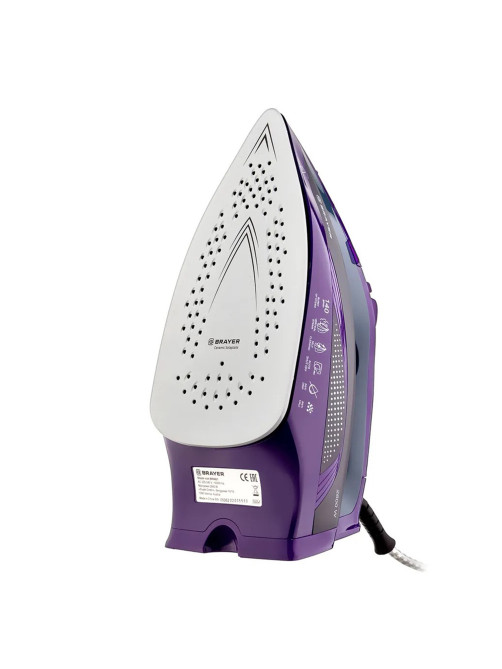 Утюг BRAYER BR4001, OneTemp, 2600 Вт, керамическое покрытие, самоочистка, антикапля, автоотключение, антинакипь