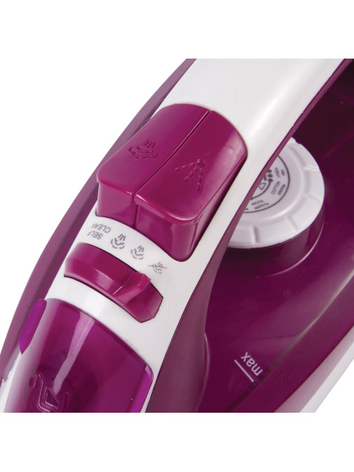 Утюг SCARLETT SC-SI30K25, 2200 Вт, керамическое покрытие, антинакипь, самоочистка, розовый
