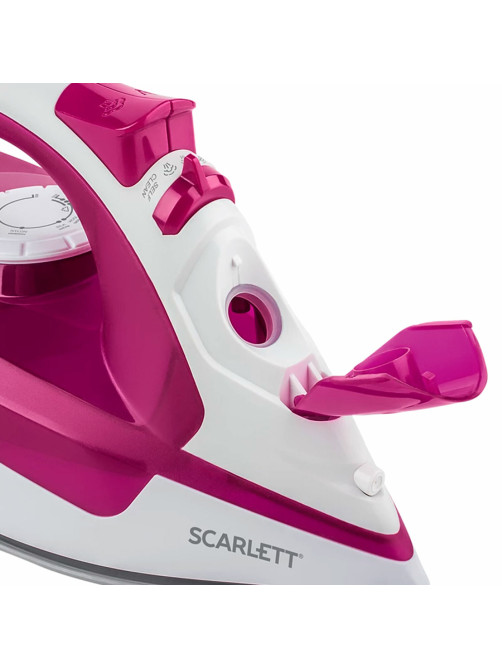 Утюг SCARLETT SC-SI30K25, 2200 Вт, керамическое покрытие, антинакипь, самоочистка, розовый