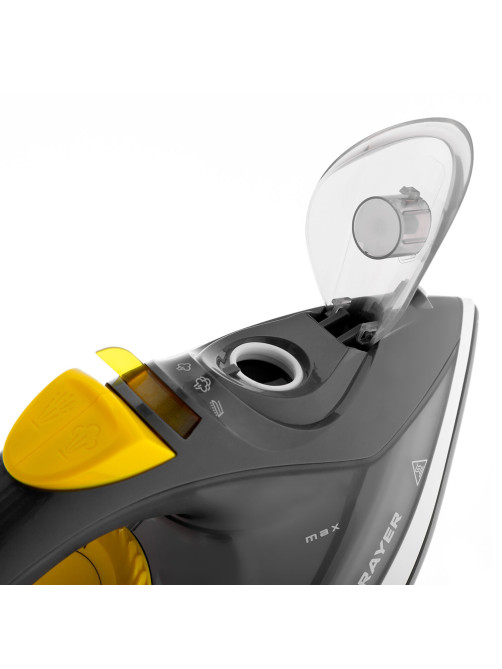 Утюг BRAYER BR4003GY, 2400 Вт, керамическое покрытие, самоочистка, антикапля, антинакипь, автоотключение, серый