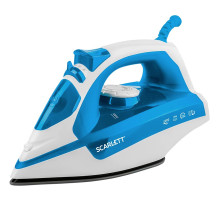 Утюг SCARLETT SC-SI30P17, 2200 Вт, антипригарное покрытие, антинакипь, самоочистка, белый/синий
