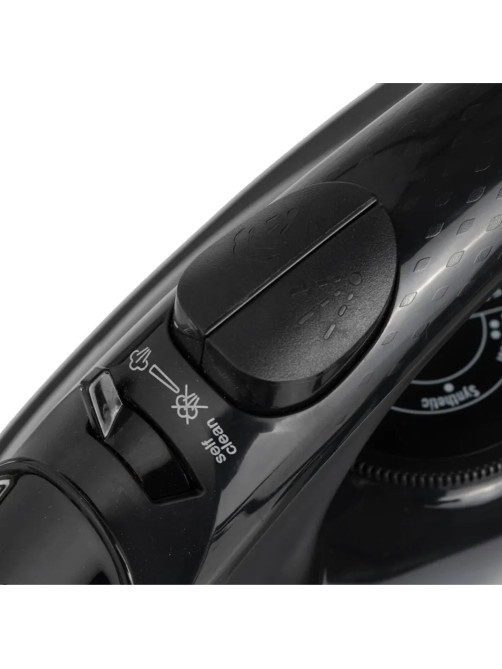 Утюг POLARIS PIR 2430K, 2400 Вт, керамическое покрытие, самоочистка, антикапля, антинакипь, черный, 57591