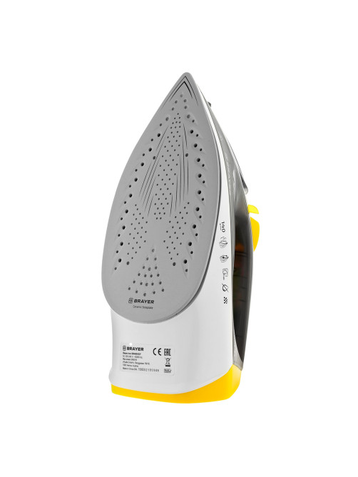 Утюг BRAYER BR4003GY, 2400 Вт, керамическое покрытие, самоочистка, антикапля, антинакипь, автоотключение, серый