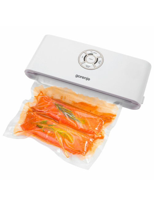 Вакууматор/вакуумный упаковщик GORENJE VS120W, 120 Вт, 2 режима, ширина пакета до 30 см, белый