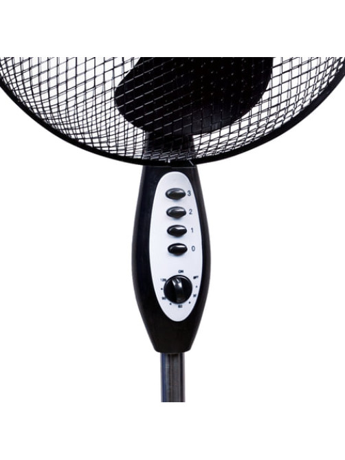 Вентилятор напольный SONNEN FS40-A55, d=40 см, 45 Вт, 3 скоростных режима, таймер, черный, 451035