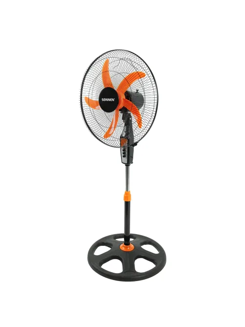 Вентилятор напольный, 3 режима, SONNEN TF-50W-45-А304, d=45 см, 50 Вт, черный, 454789