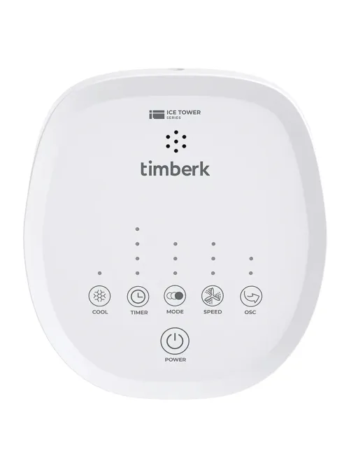 Охладитель воздуха колонный TIMBERK T-SAC01RC, 4 в 1, 3 режима, 50 Вт, бак 3 л, пульт ДУ, белый