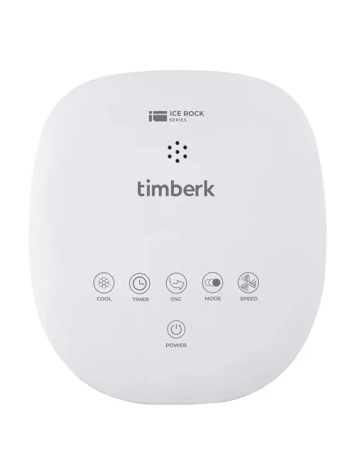Охладитель воздуха колонный TIMBERK T-SAC02RC, 4 в 1, 3 режима, 50 Вт, бак 3 л, пульт ДУ, дисплей, белый