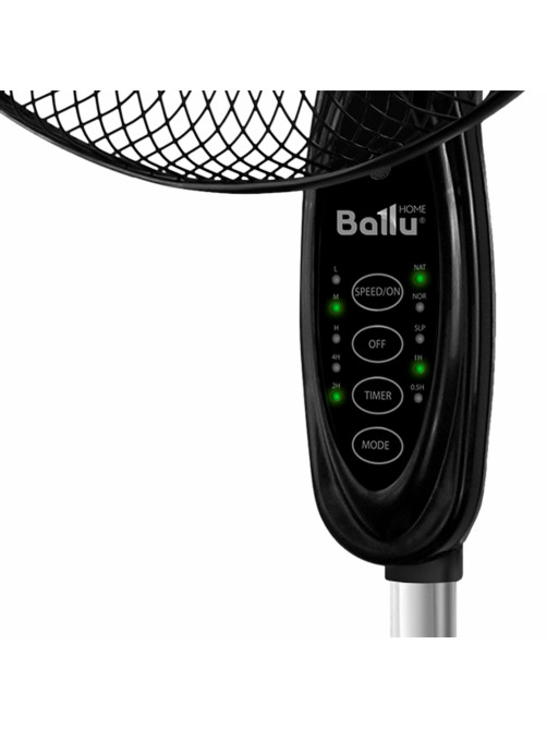 Вентилятор напольный, 3 режима, BALLU BFF–860R, d=40 см, 45 Вт, черный, НС-1236009